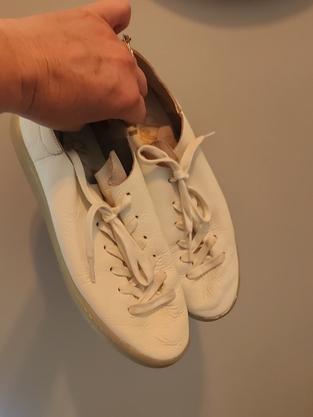 Sam Edelman White Leather Low-Top Sneakers Women Size 7.5
